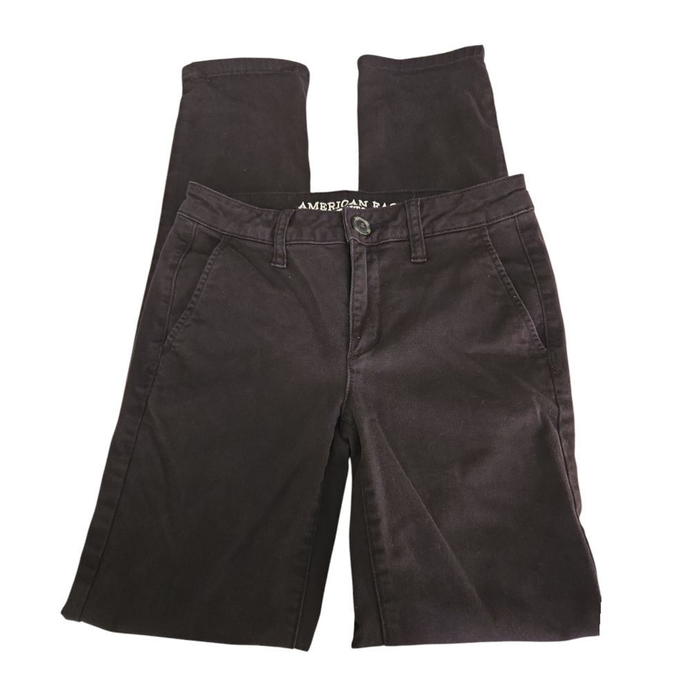 American Eagle Outfitters Black Jeans Straight-Leg
